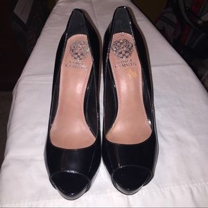 SOLD- Vince Camuto 5 inch heel-platform peep-toe pumps